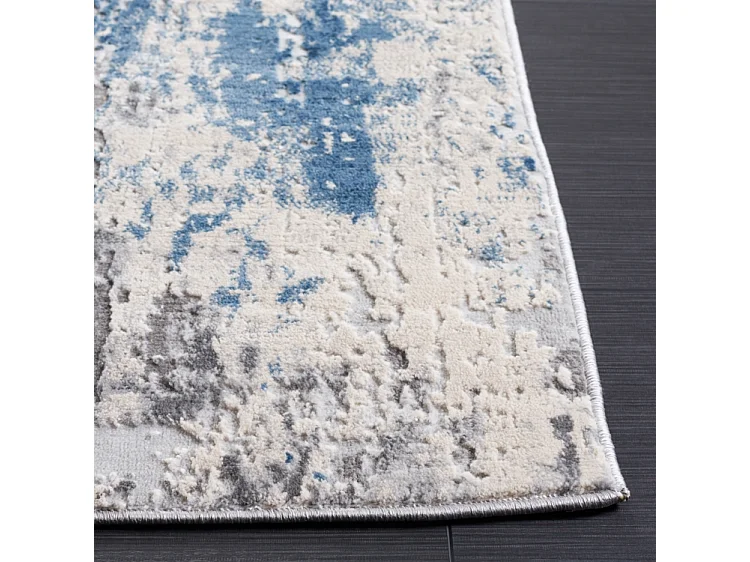 Tapis Gris/Bleu 122 X 183 cm - Cora