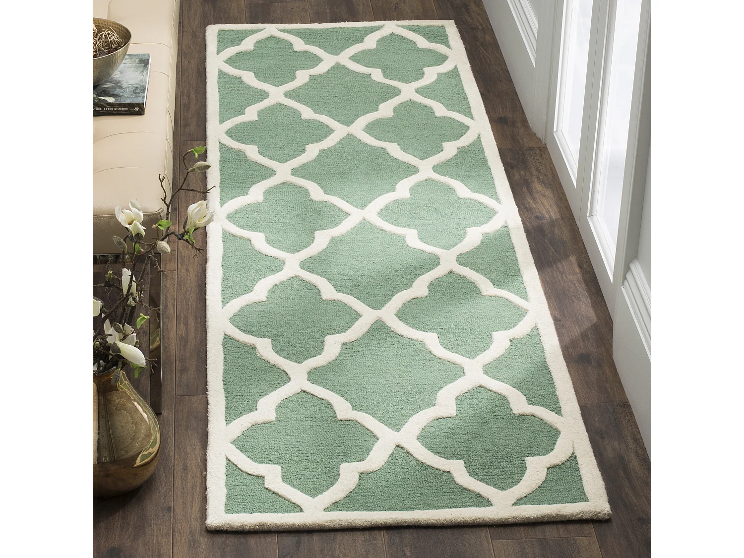 Tapis Bleu/Neutre 76 X 244 cm - Noelle