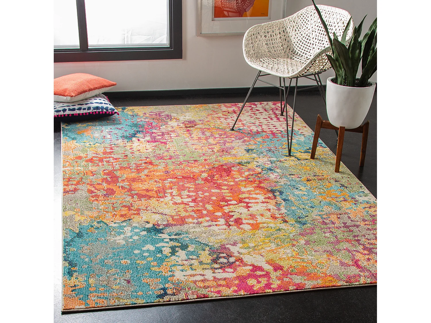 Tapis Neutre/Multicolore 160 X 229 cm - Hailey