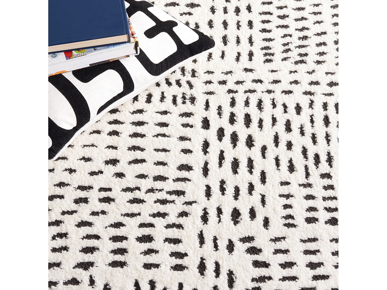 Tapis Ivoire/Noir 235 x 305 cm - Grazia