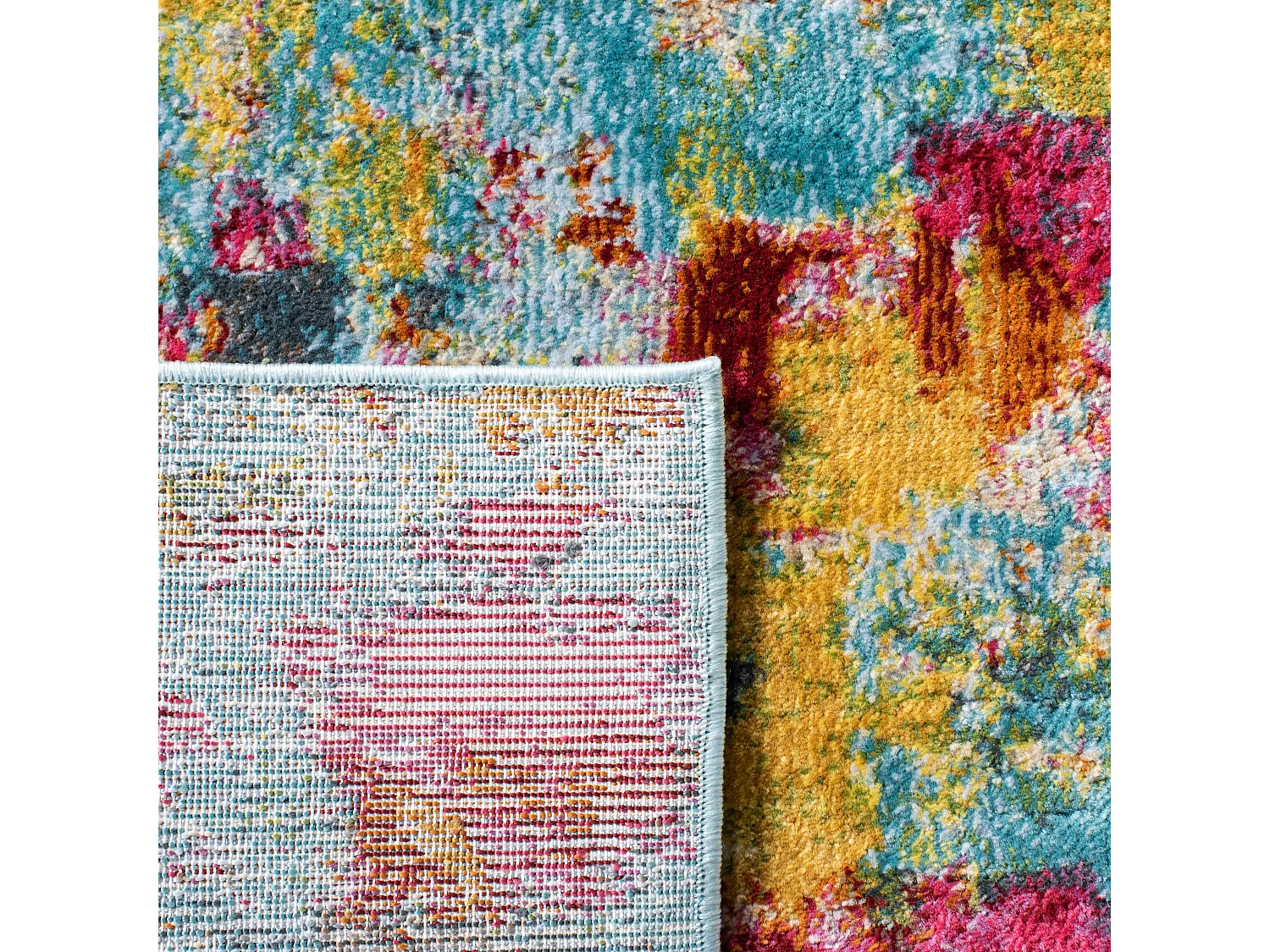 Tapis Bleu/Rose 122 X 183 cm - Evelynn