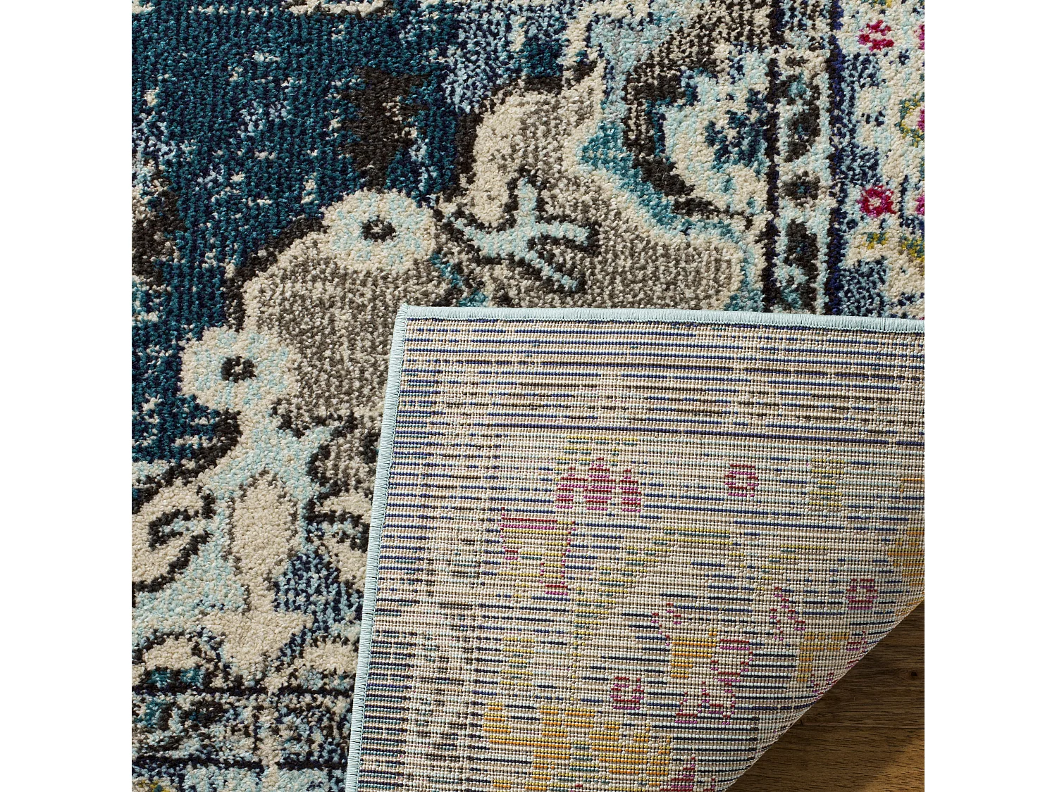 Tapis Bleu Marine/Bleu 66 X 183 cm - Milà