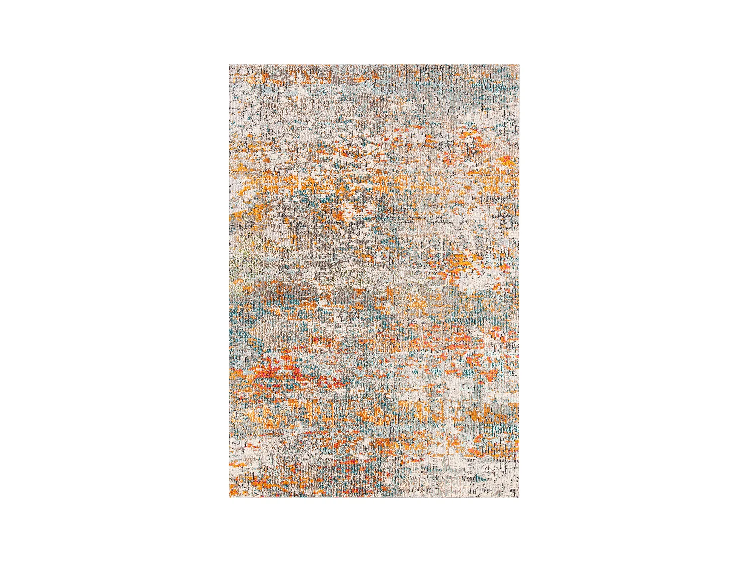 Tapis Gris/Orange 91 X 152 cm - Manjor
