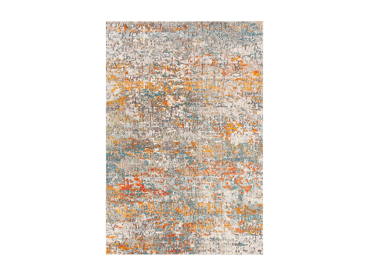 Tapis Gris/Orange 91 X 152 cm - Manjor