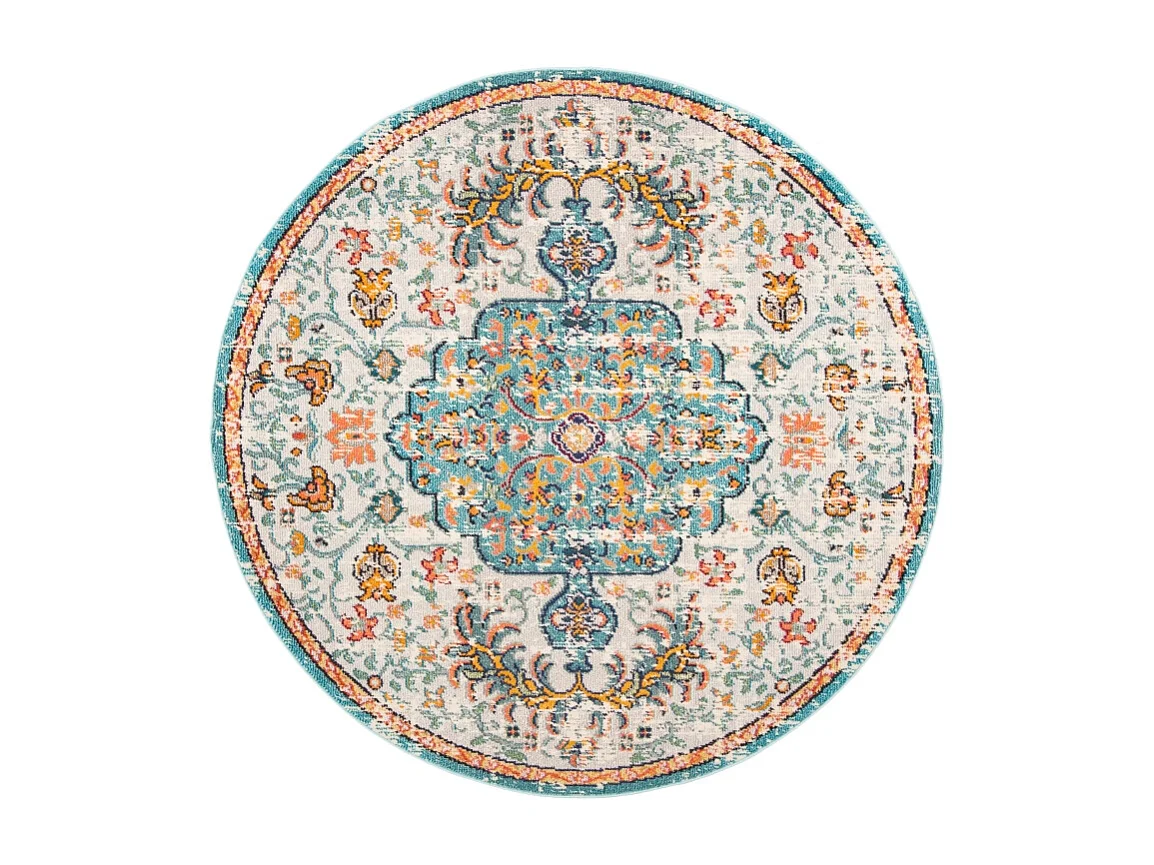 Tapis Gris/Bleu clair 122 X 122 cm - Maia