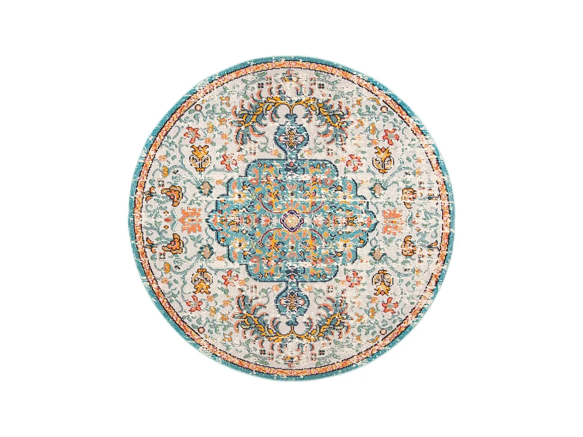 Tapis Gris/Bleu clair 122 X 122 cm - Maia