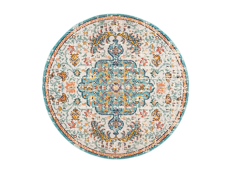 Tapis Gris/Bleu clair 122 X 122 cm - Maia