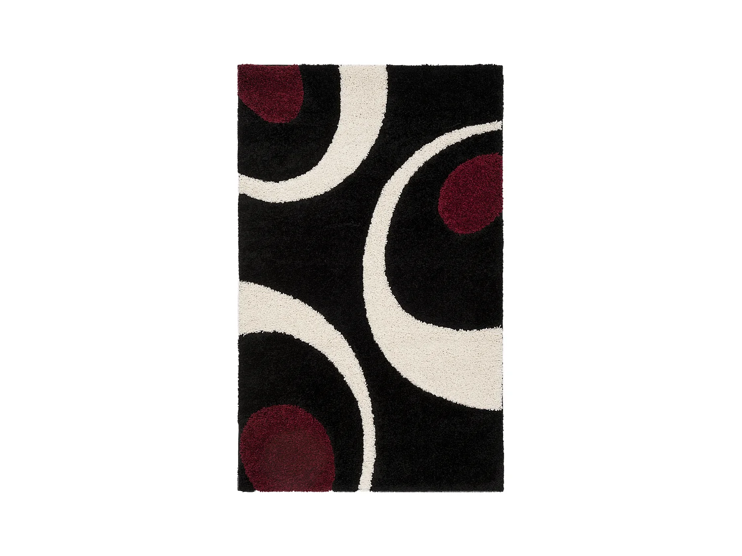 Tapis Noir/Neutre 99 X 160 cm - Vero