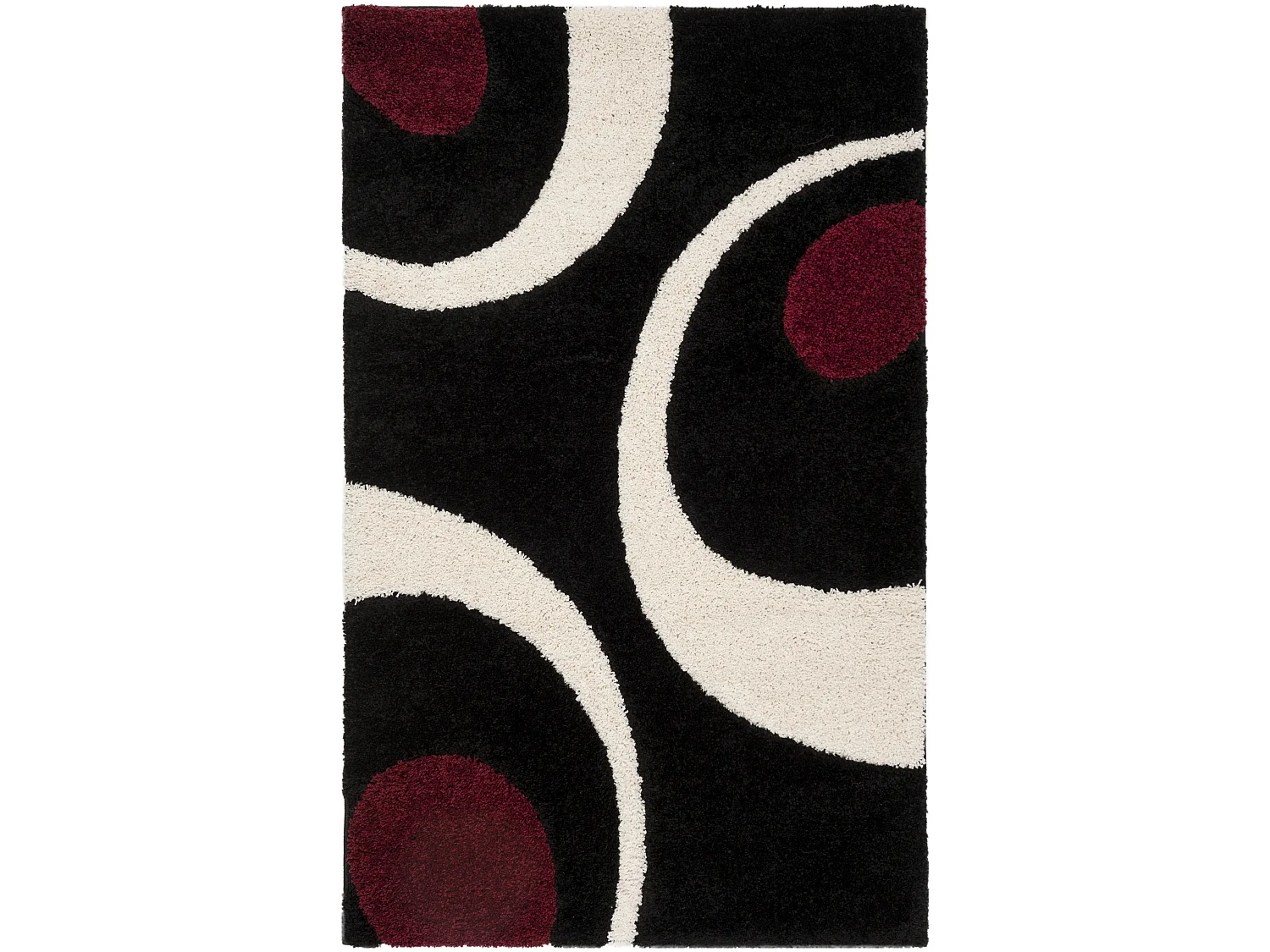 Tapis Noir/Neutre 99 X 160 cm - Vero