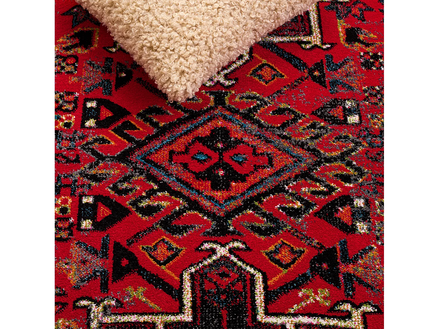 Tapis Rouge/Multicolore 61 X 91 cm - Henley