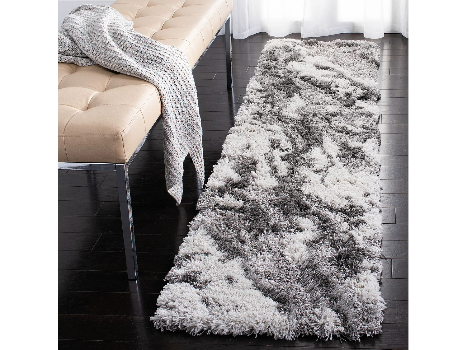 Tapis Gris 61 X 244 cm - Mukades
