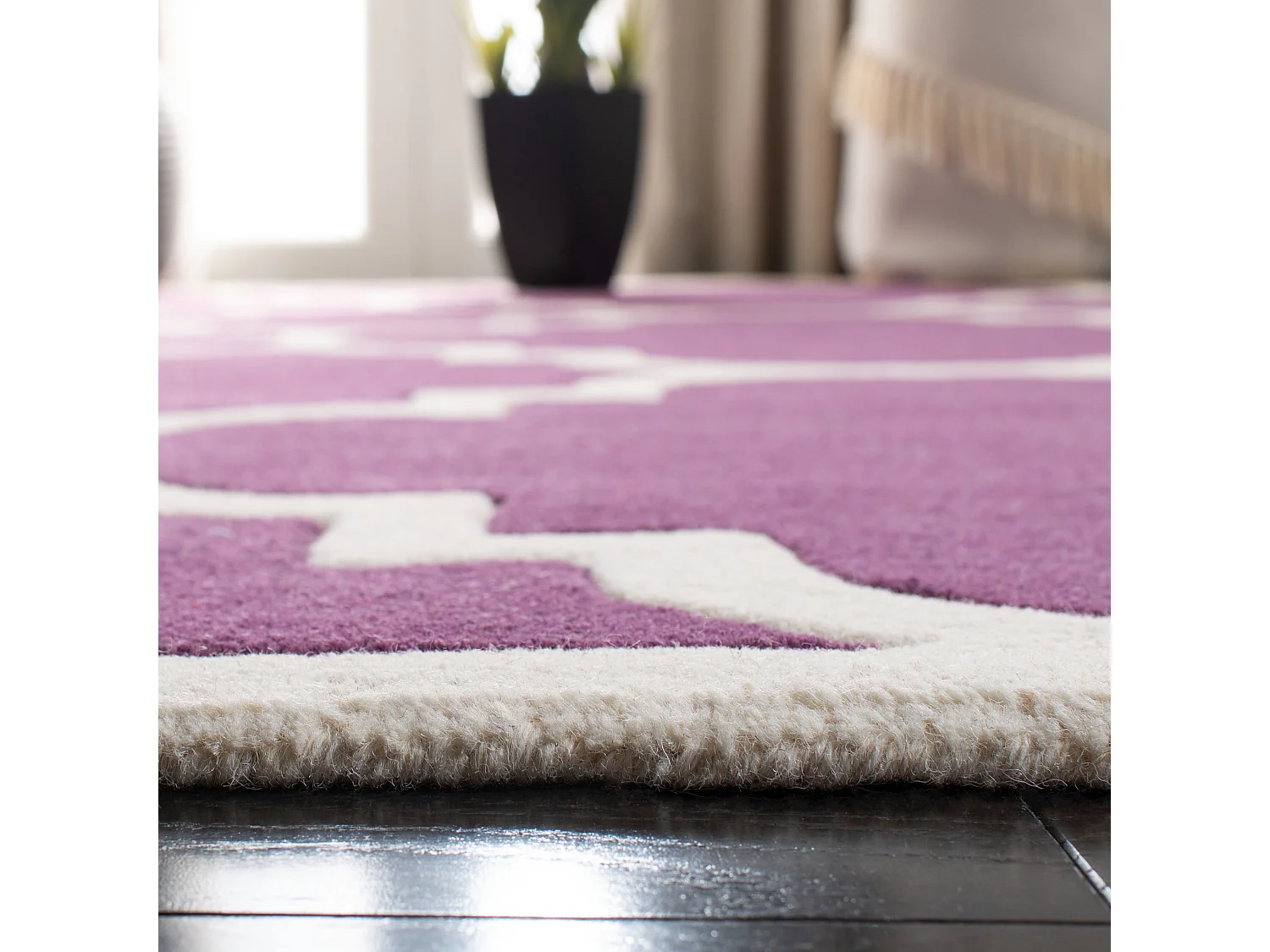Tapis Violet/Ivoire 152 X 244 cm - Amaryllis