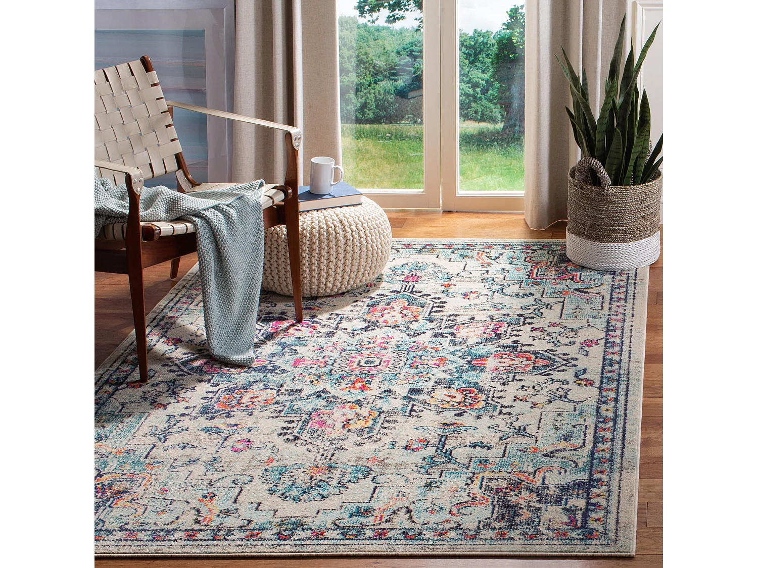 Tapis Neutre/Bleu 183 X 274 cm - Malaya