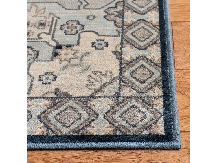 Tapis Gris/Bleu 122 X 183 cm - Marina