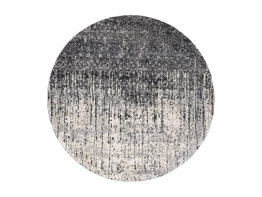 Tapis Noir/Gris clair 122 X 122 cm - Amare