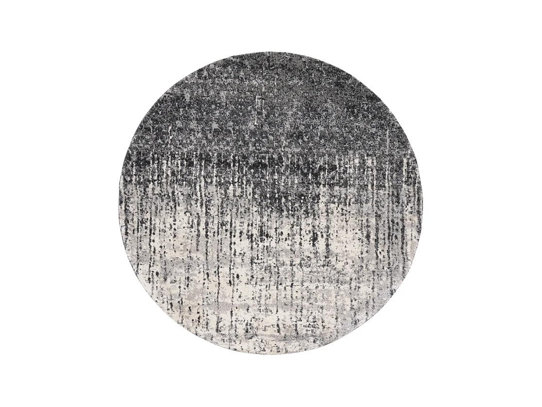 Tapis Noir/Gris clair 122 X 122 cm - Amare