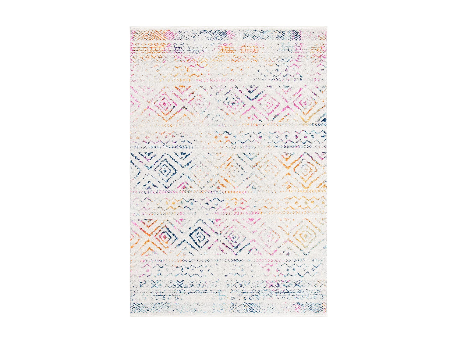 Tapis Neutre/Rose 91 X 152 cm - Makayla