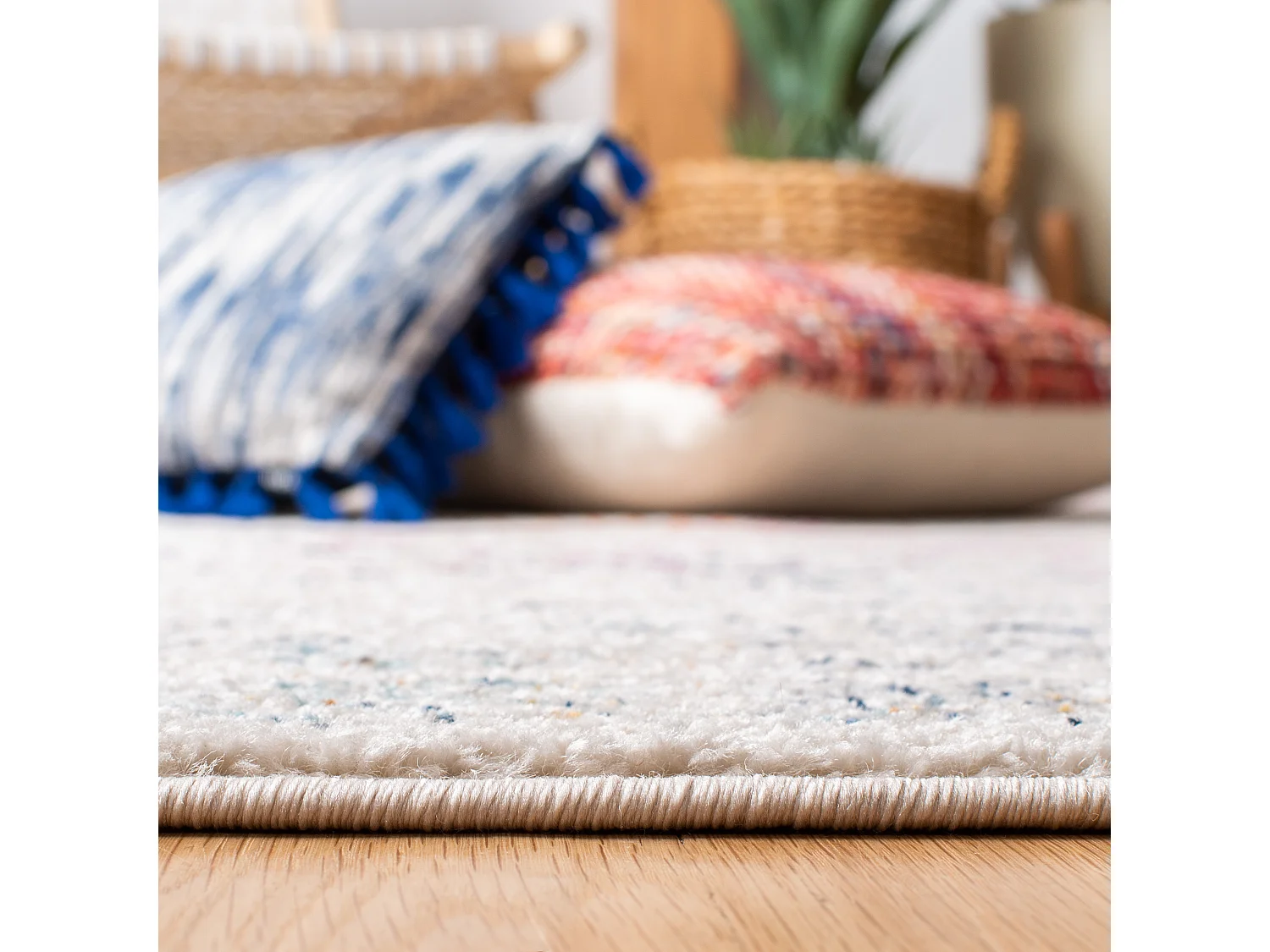 Tapis Neutre/Rose 91 X 152 cm - Makayla