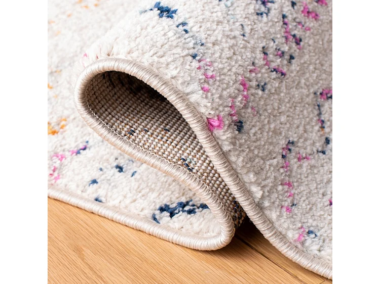 Tapis Neutre/Rose 91 X 152 cm - Makayla