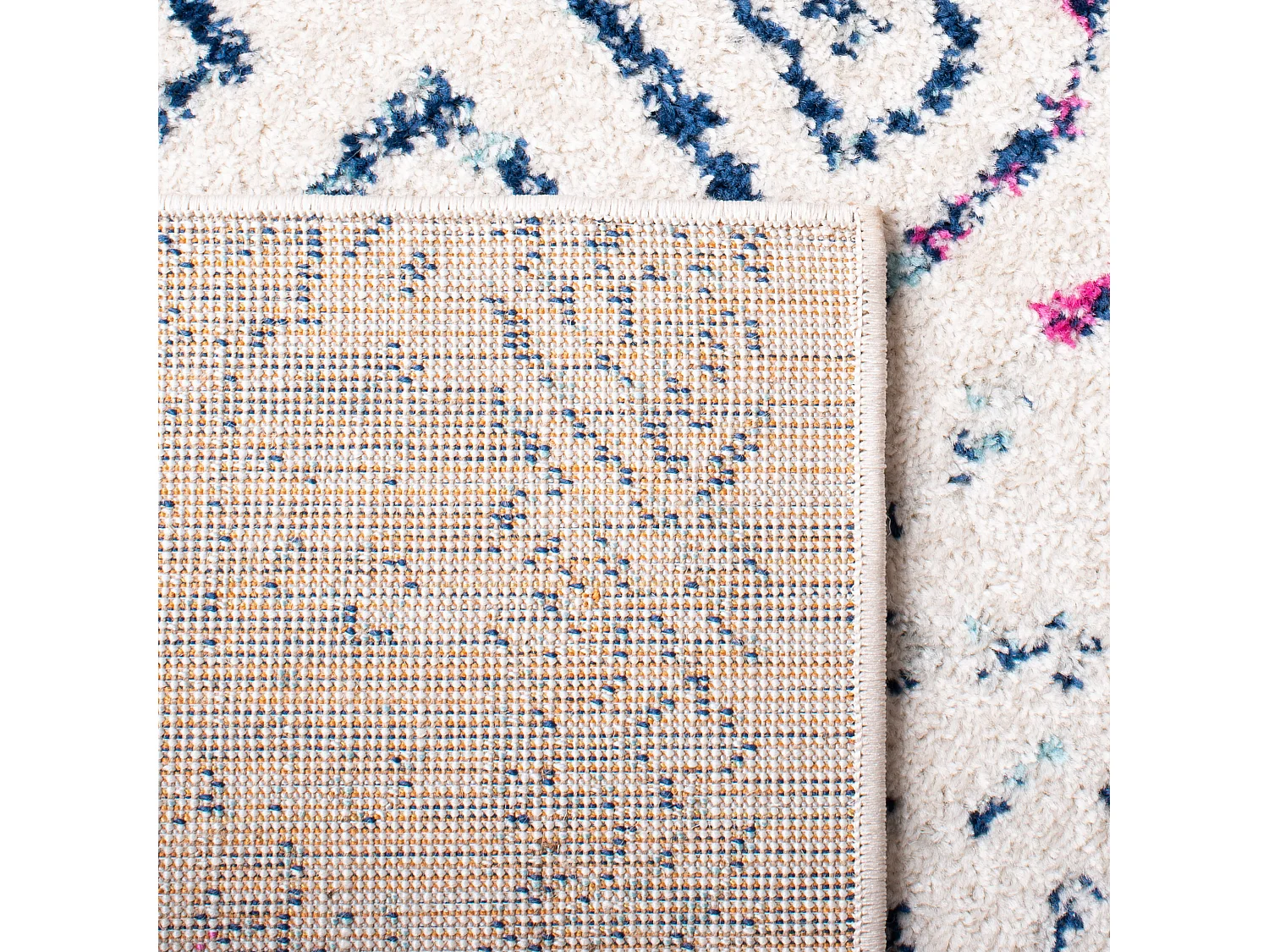 Tapis Neutre/Rose 91 X 152 cm - Makayla