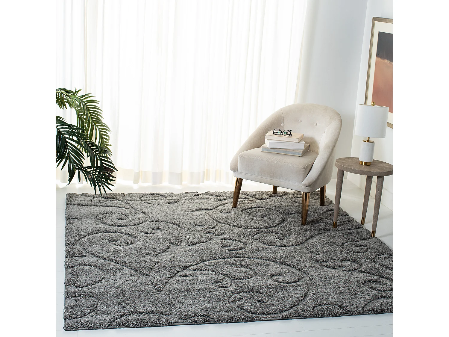 Tapis Gris 201 X 201 cm - Rosalind