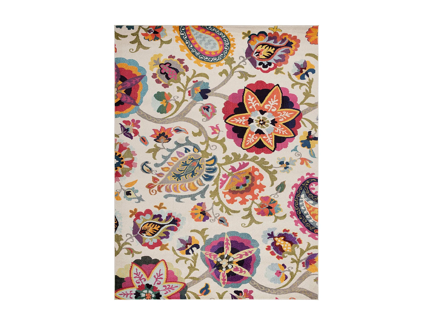 Tapis Neutre/Multicolore 244 X 335 cm - Maryellis