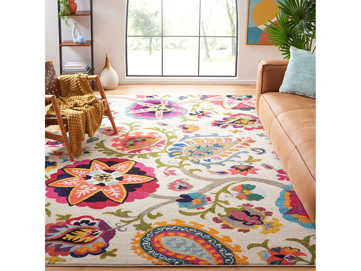 Tapis Neutre/Multicolore 244 X 335 cm - Maryellis