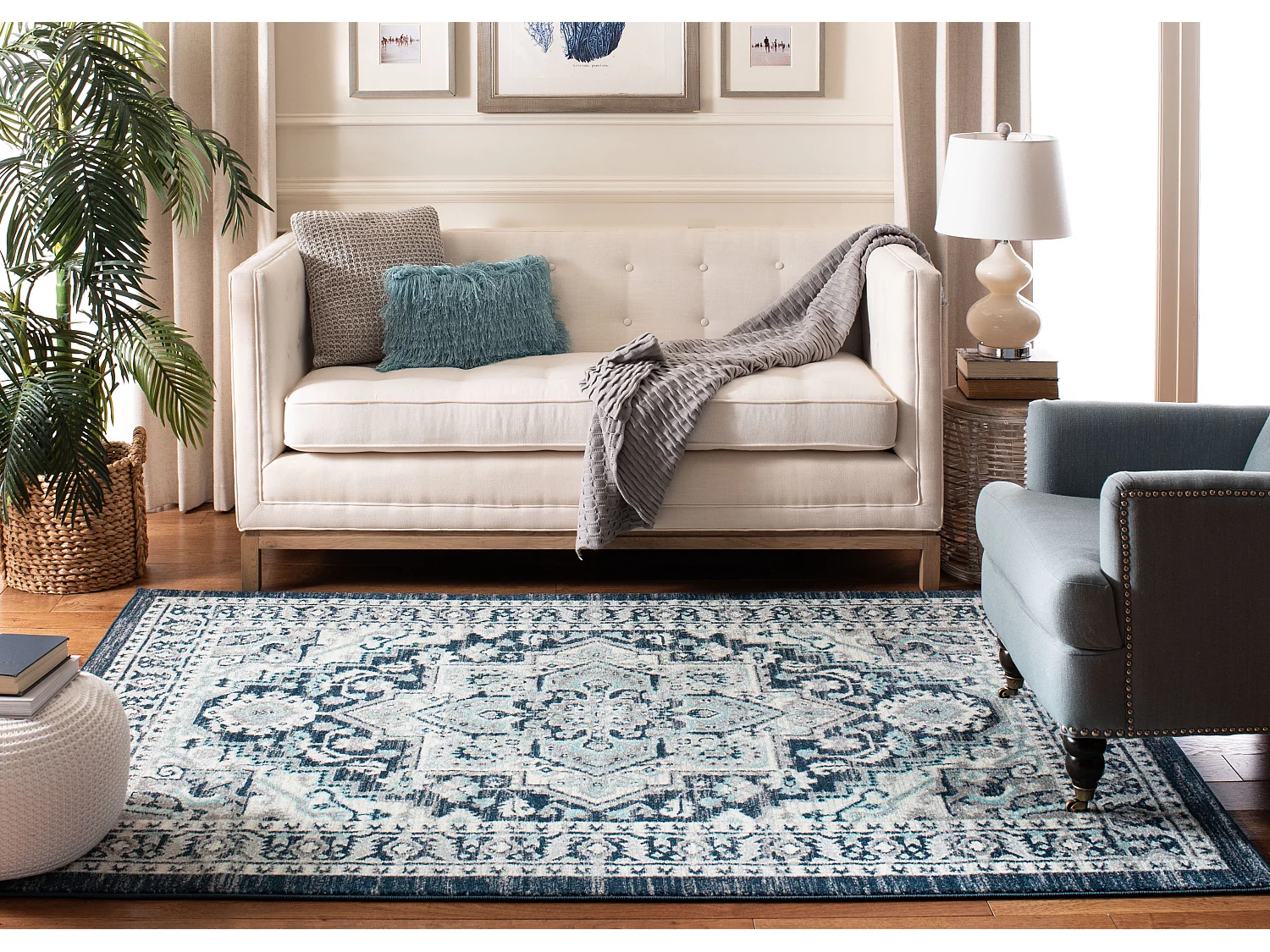 Tapis Bleu 122 X 183 cm - Mira