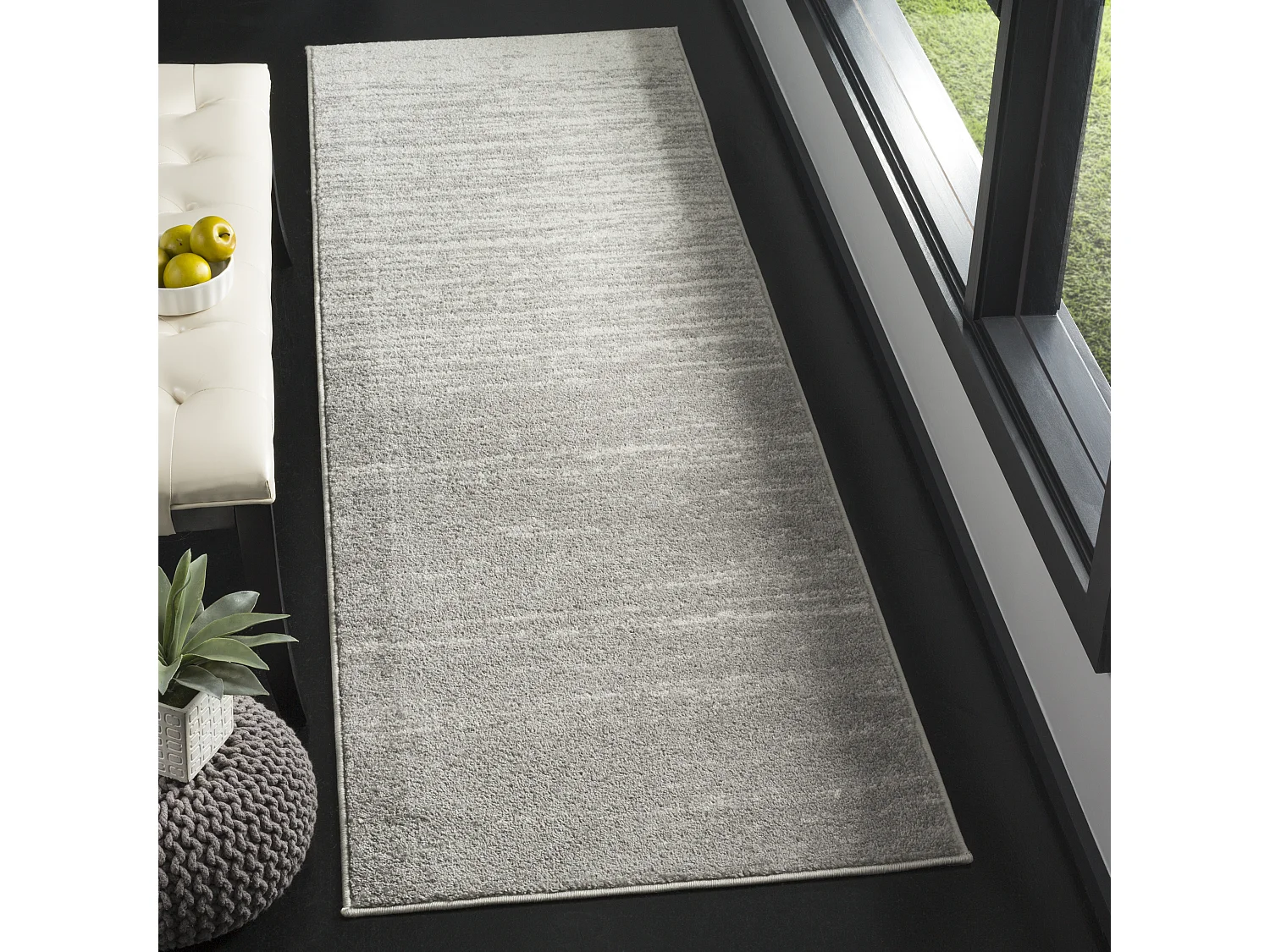 Tapis Gris clair/Gris 76 X 183 cm - Marius