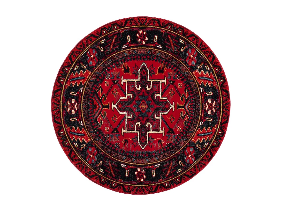 Tapis Rouge/Multicolore 91 X 91 cm - Henley