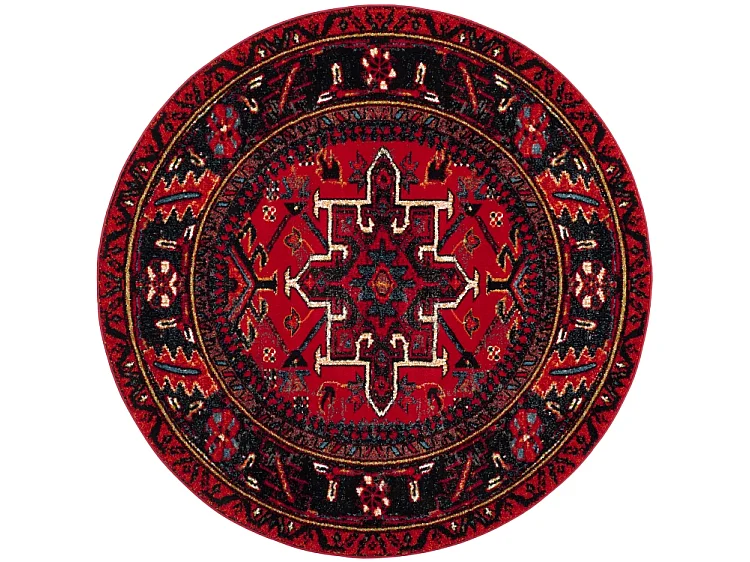 Tapis Rouge/Multicolore 91 X 91 cm - Henley