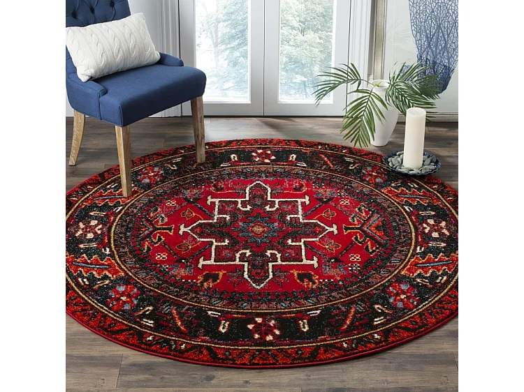 Tapis Rouge/Multicolore 91 X 91 cm - Henley
