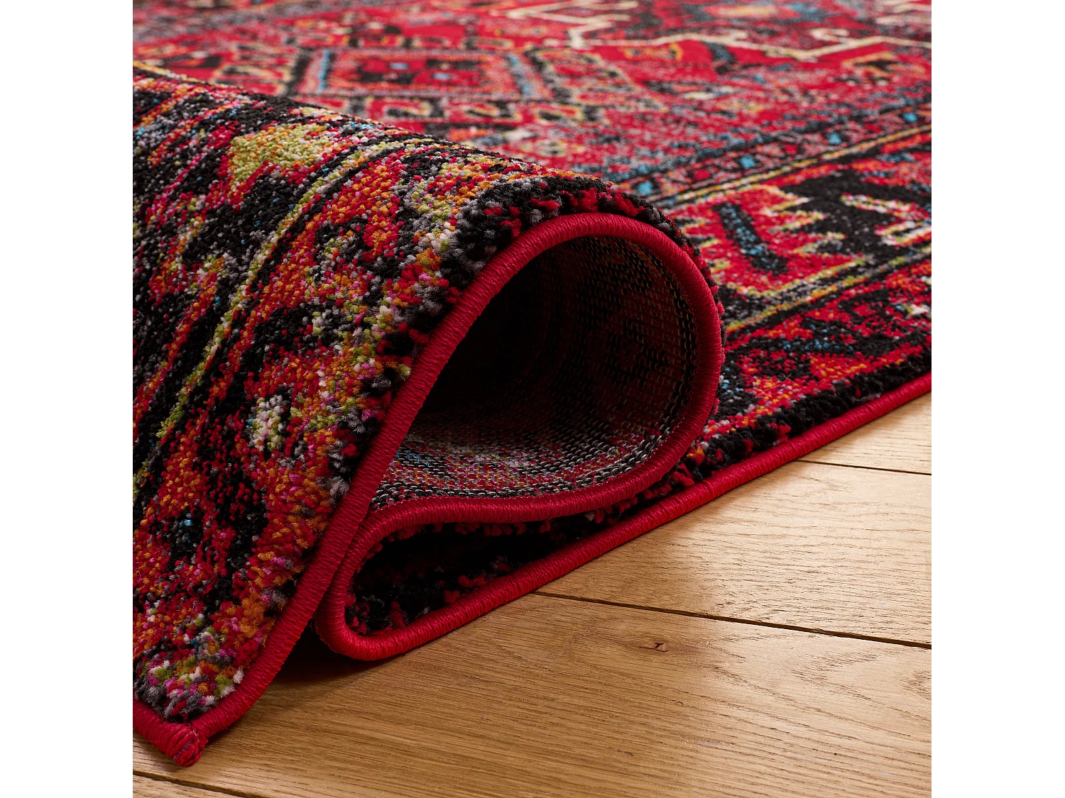 Tapis Rouge/Multicolore 91 X 91 cm - Henley