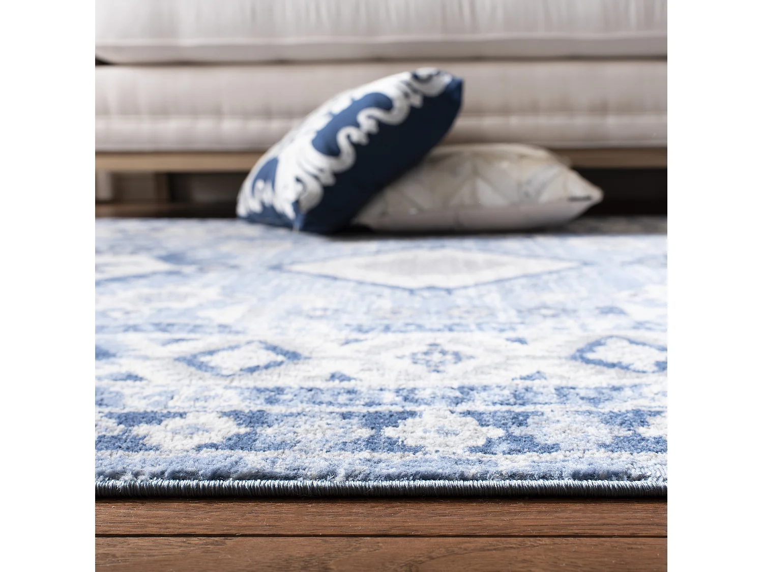 Tapis Bleu/Neutre 122 X 183 cm - Kathleen