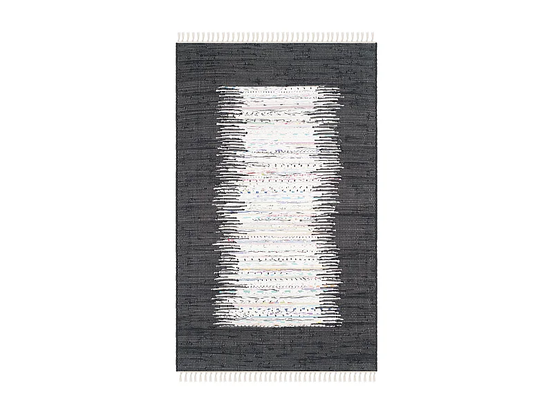 Tapis Neutre/Noir 122 X 183 cm - Saltillo