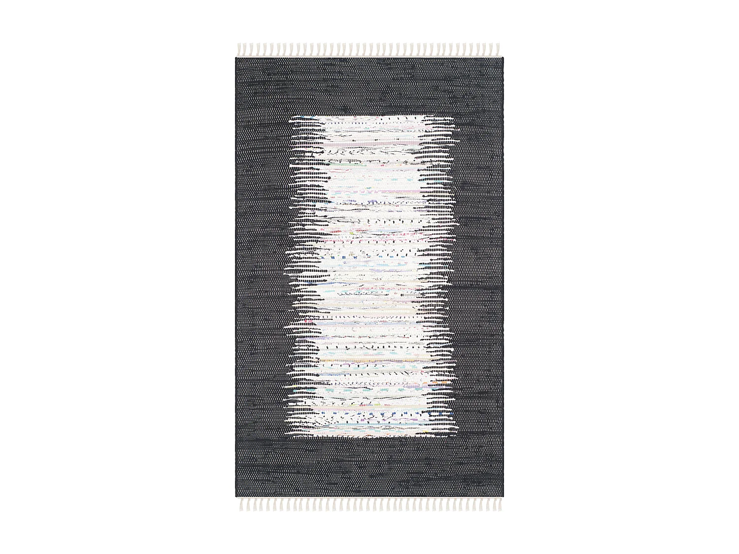 Tapis Neutre/Noir 122 X 183 cm - Saltillo