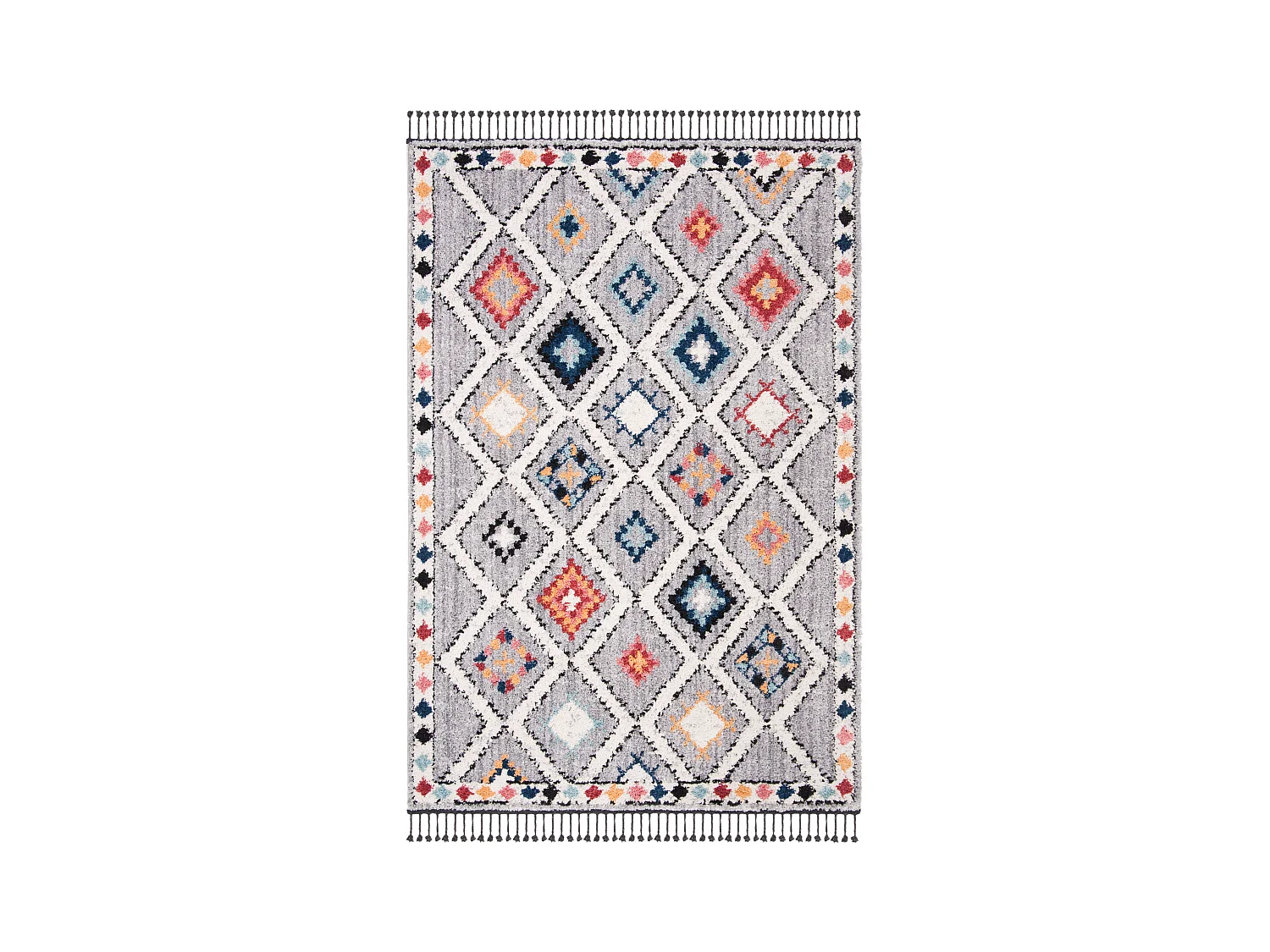 Tapis Gris/Multicolore 160 X 229 cm - Antonella