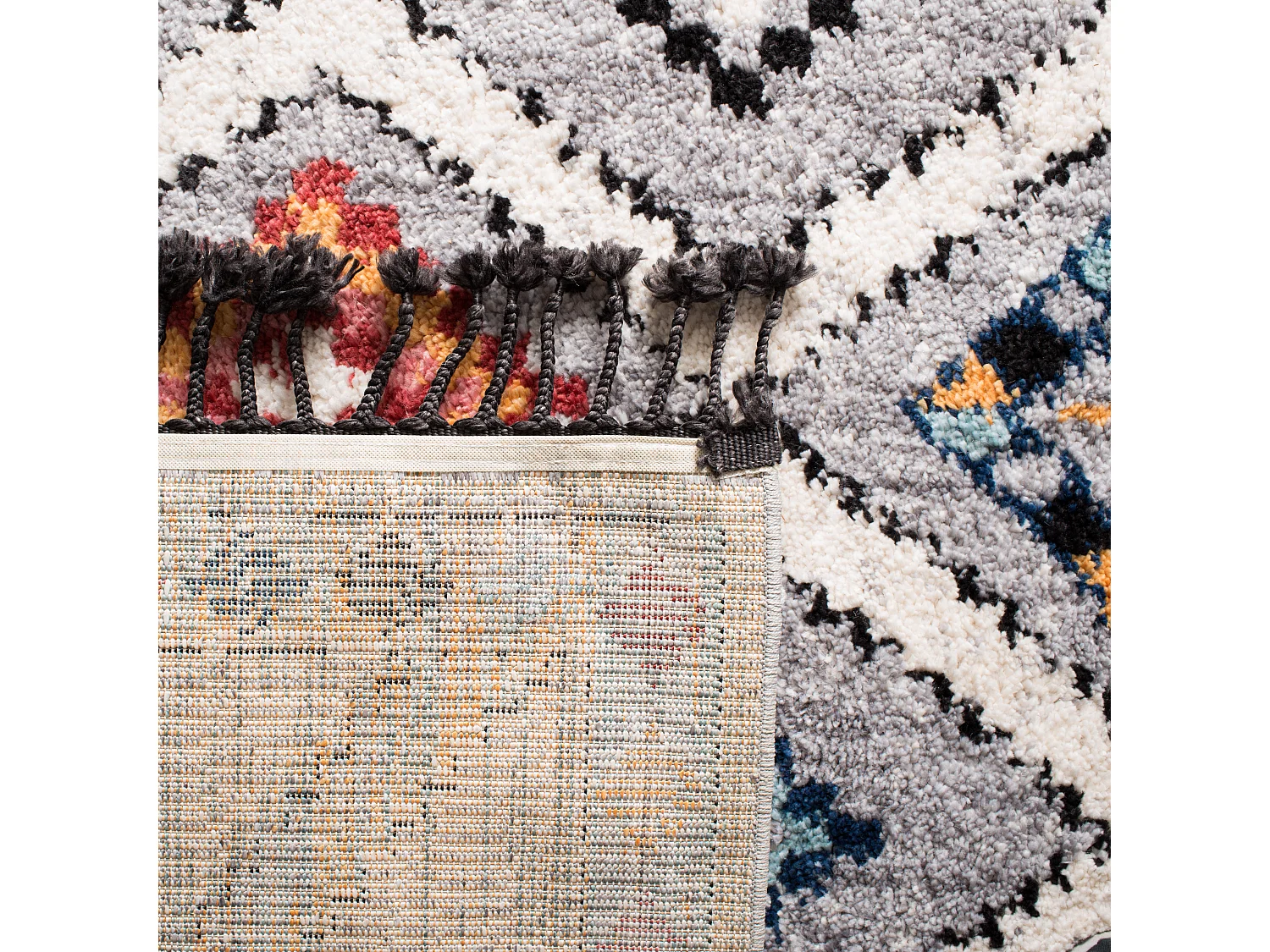 Tapis Gris/Multicolore 160 X 229 cm - Antonella