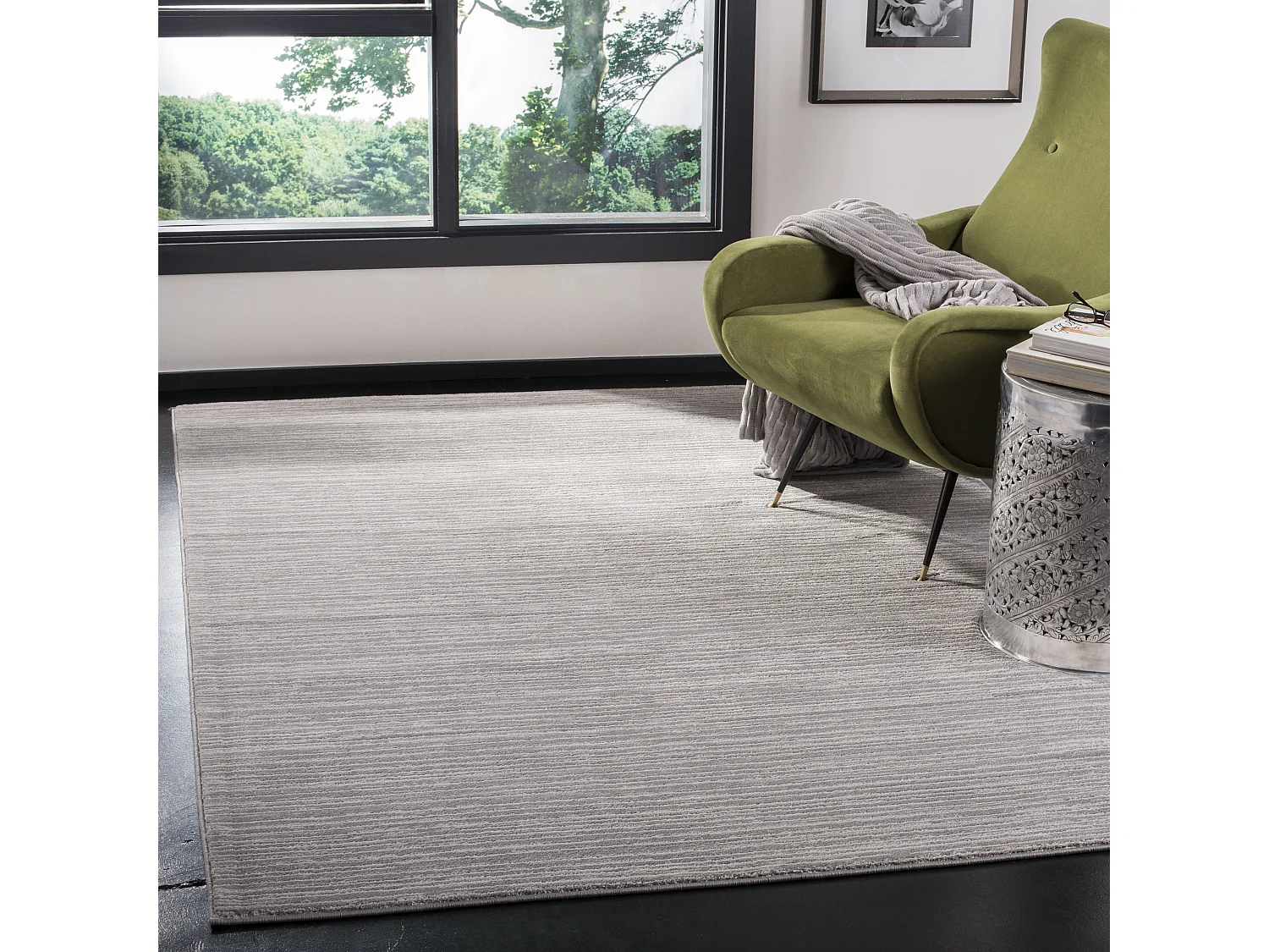 Tapis Gris 155 X 229 cm - Valentine