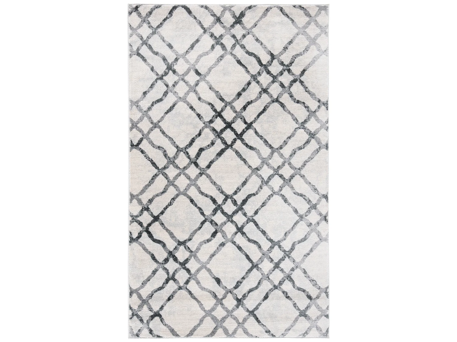 Tapis Ivoire/Gris 91 x 152 cm - Sylvia