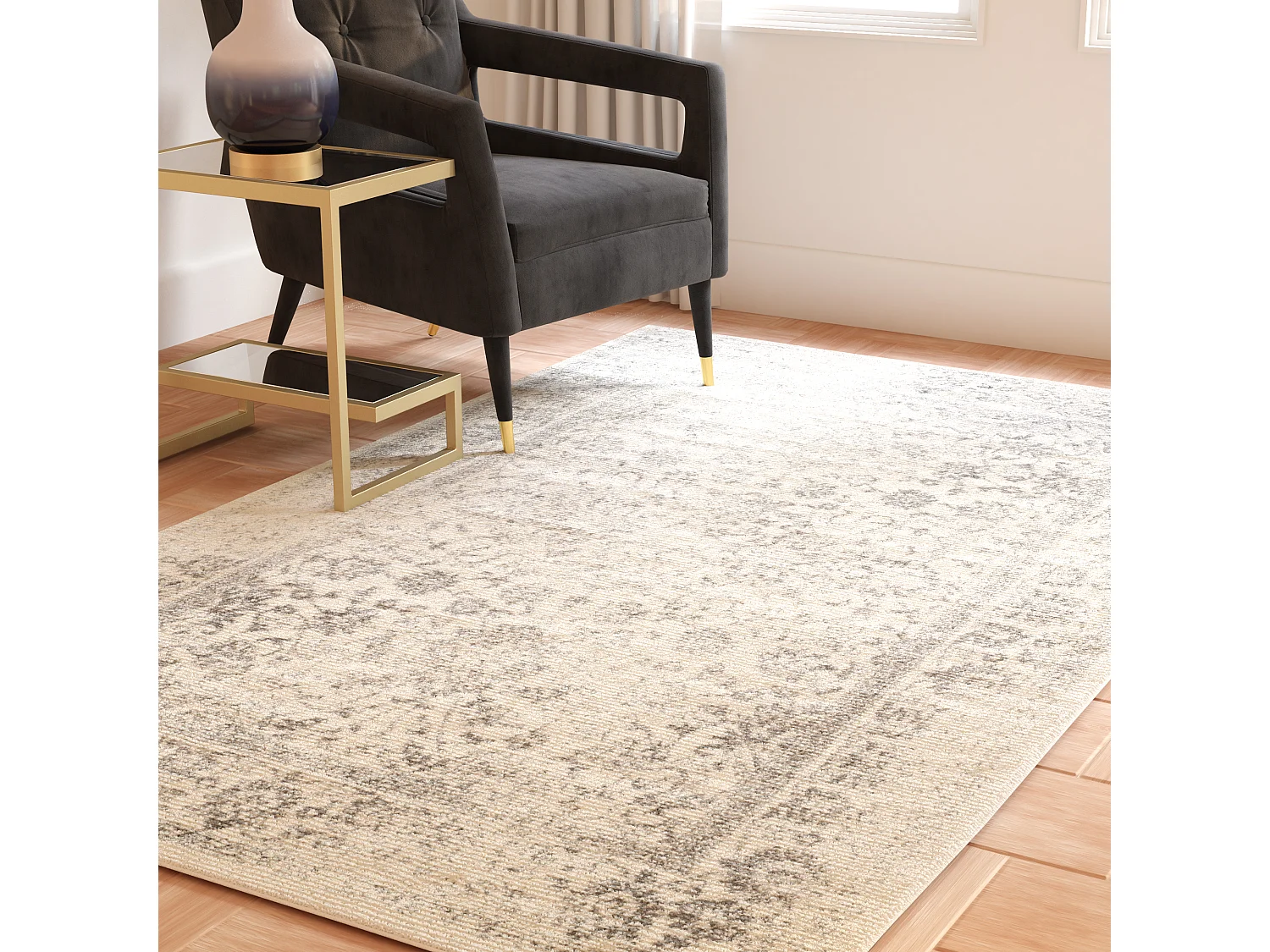 Tapis Gris/Neutre 183 X 274 cm - Lucinda