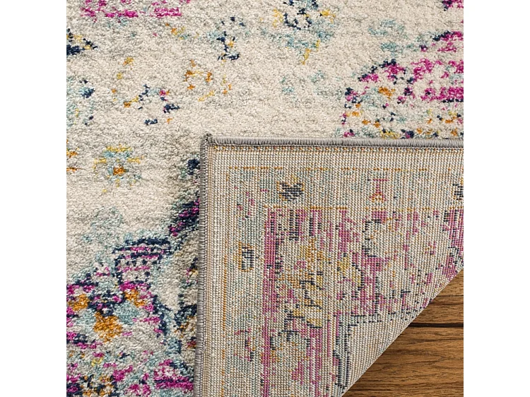 Tapis Neutre/Rose 91 X 152 cm - Lyanna