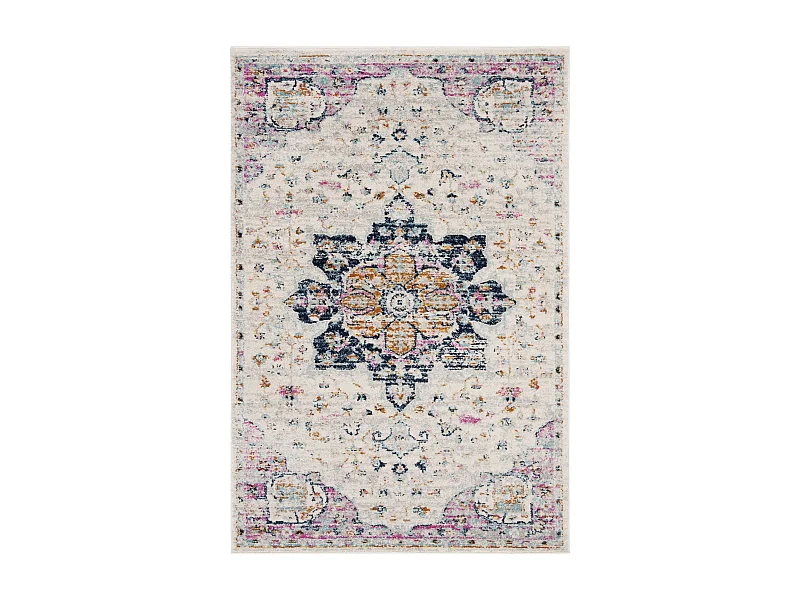 Tapis Neutre/Rose 91 X 152 cm - Lyanna