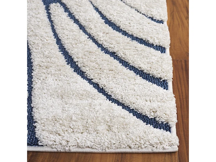 Tapis Crème/Bleu 69 X 213 cm - Naples
