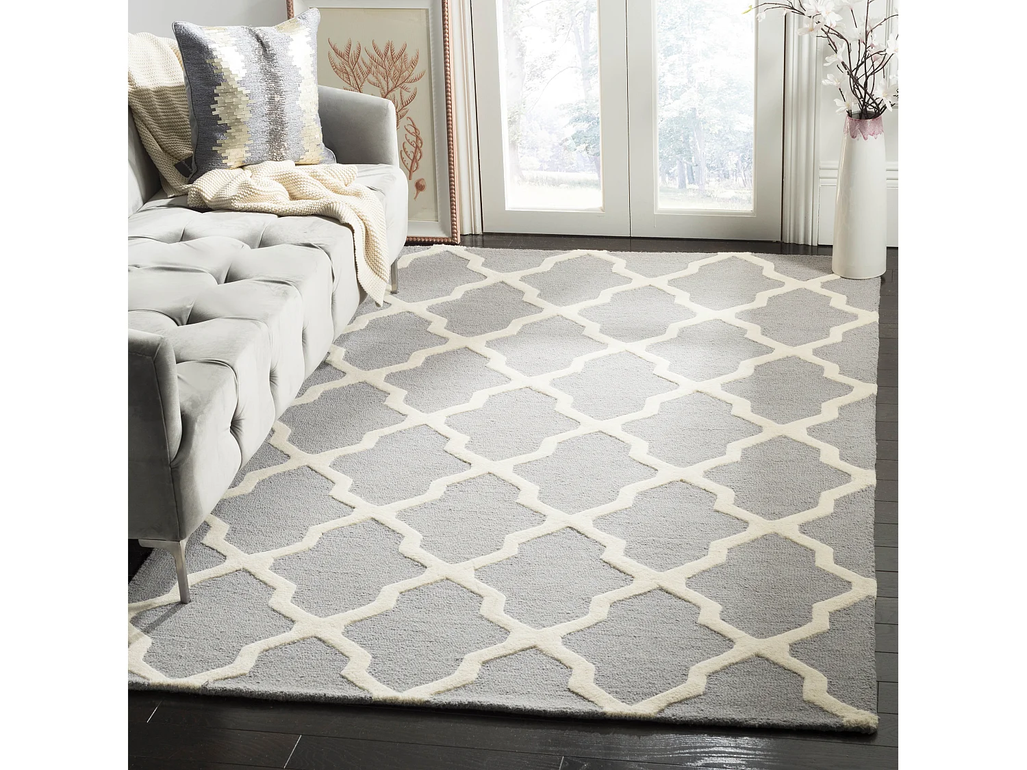 Tapis Gris/Neutre 152 X 244 cm - Ava