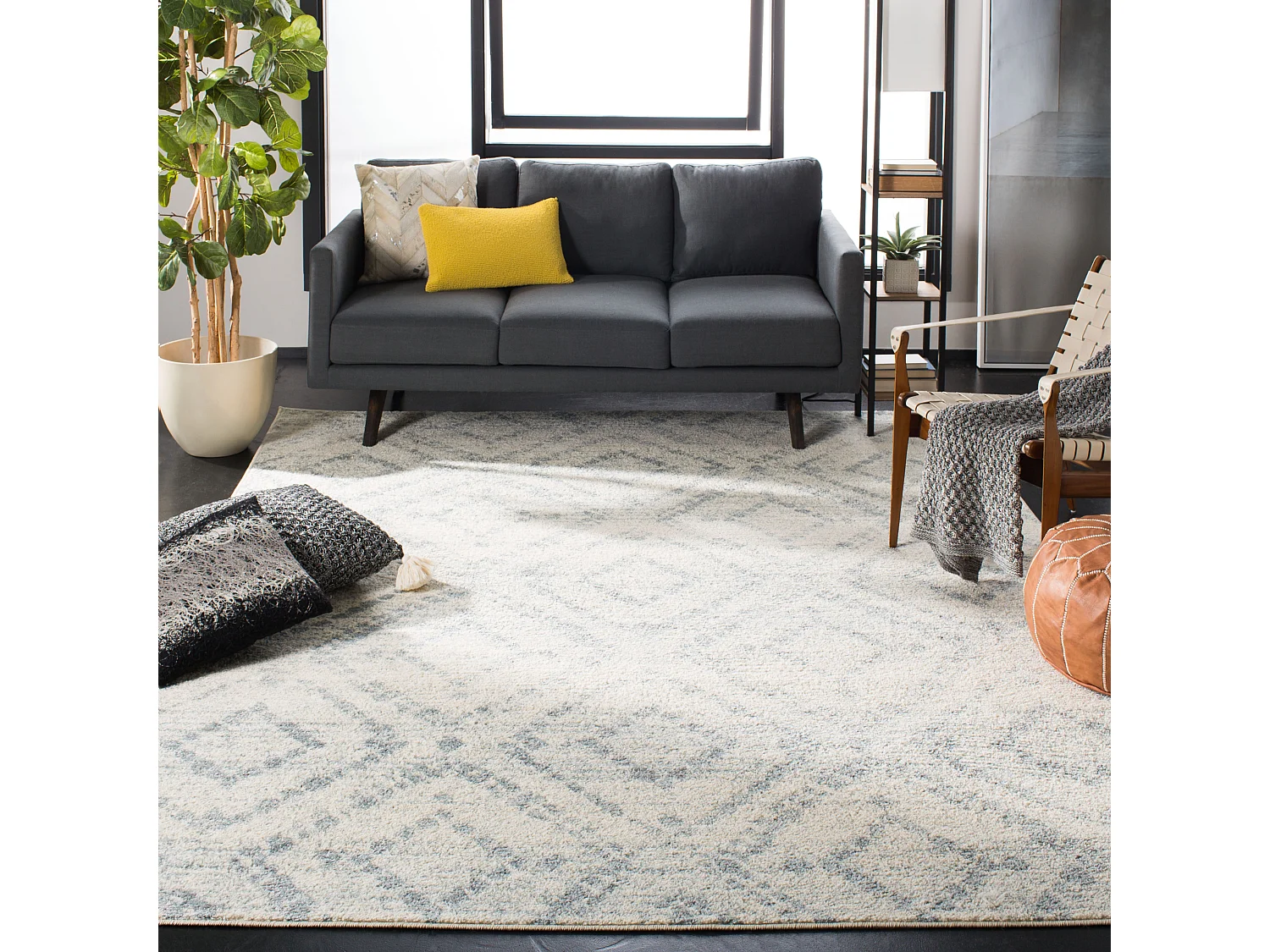 Tapis Ivoire/Bleu clair 235 x 305 cm - Murray