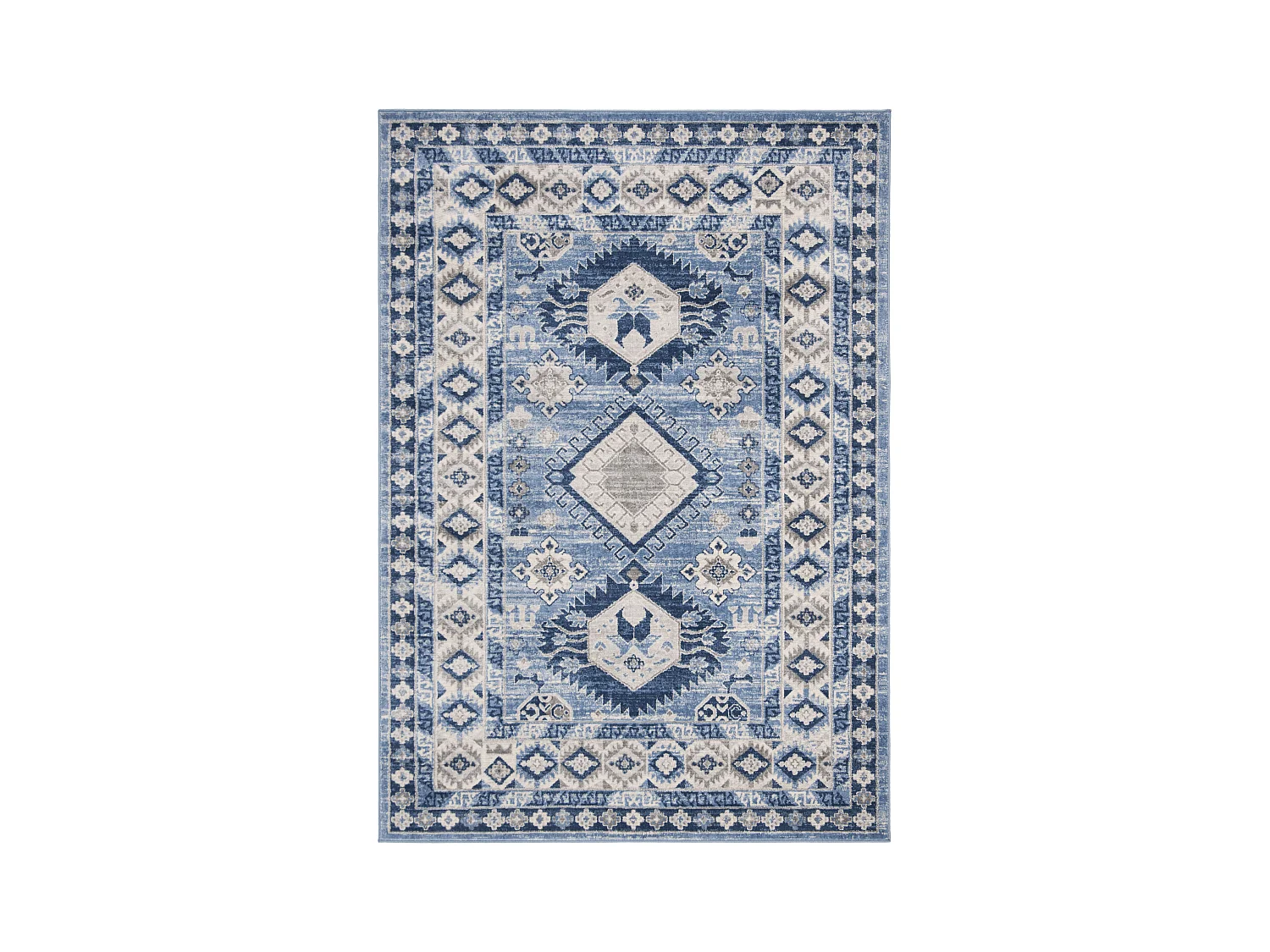 Tapis Bleu/Neutre 160 X 229 cm - Kathleen