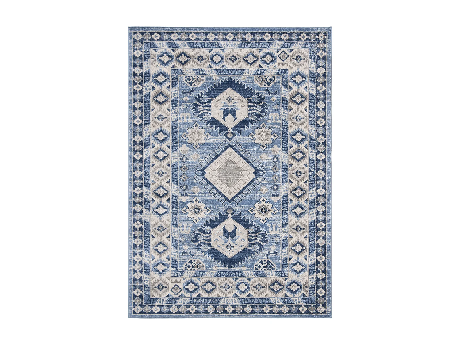 Tapis Bleu/Neutre 160 X 229 cm - Kathleen