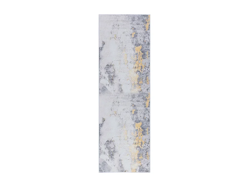 Tapis Gris/Or 76 X 183 cm - Unique