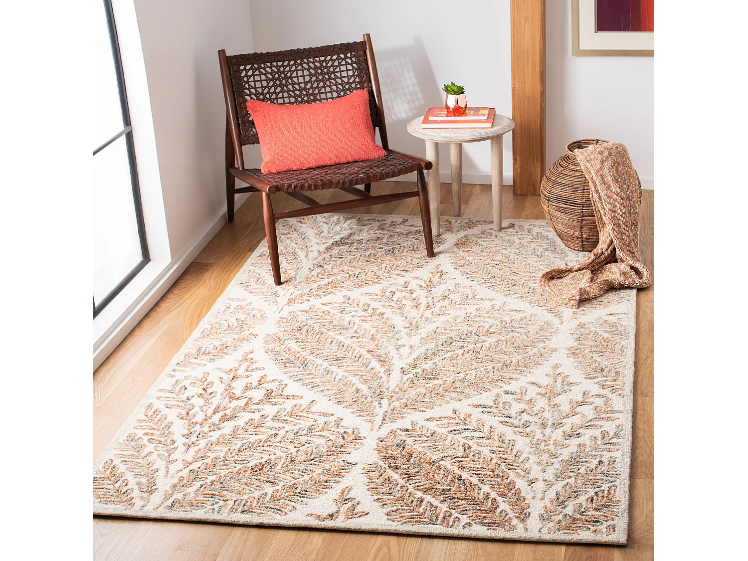 Tapis Ivoire/Marron 183 X 274 cm - Meara